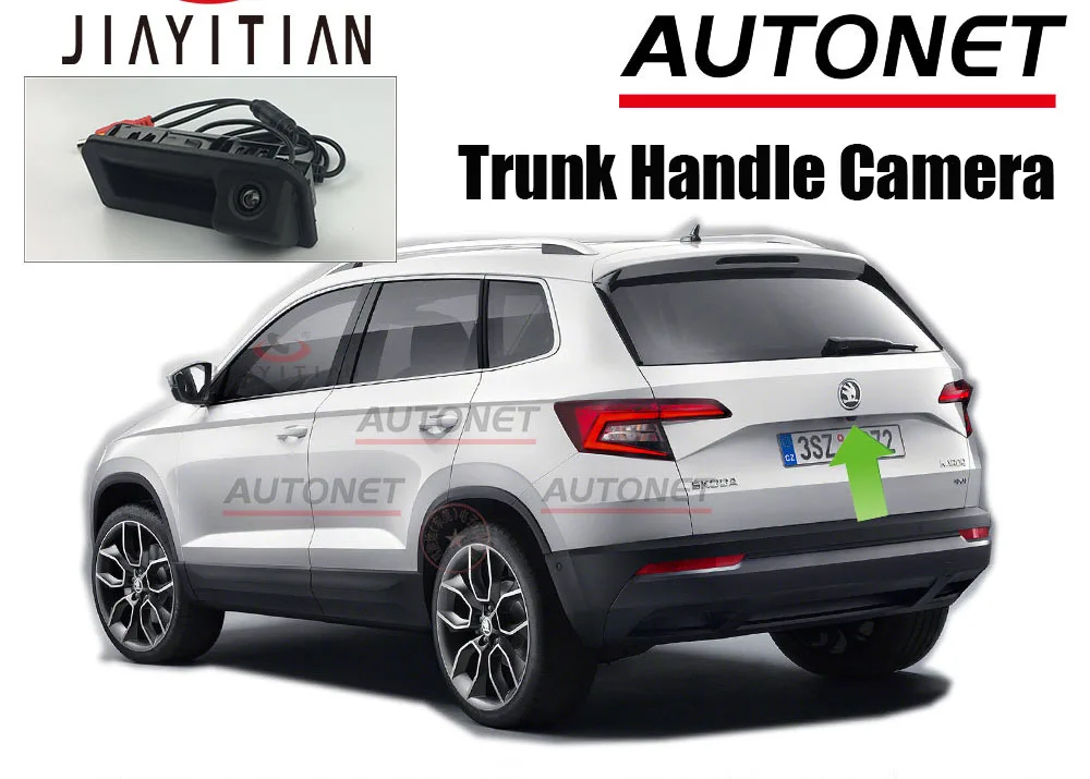 Trunk Handle Camera JIAYITIAN камера заднего вида для skoda Karoq /CCD/резервная камера парковочная камера/ночное видение/камера номерного знака - Название цвета: Trunk Handle Camera