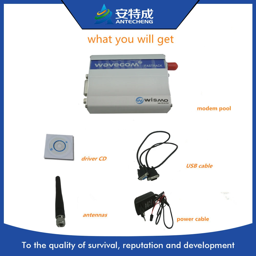 Четырехдиапазонный Серийный rs232 Wavecom q24plus модем с tcp/ip 850/900/1800/1900 МГц | Компьютеры и