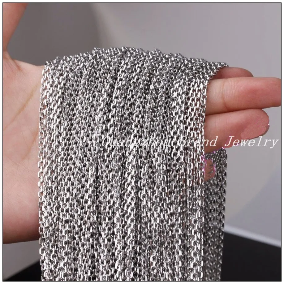 Цепочка с крестом для мужчин и женщин ювелирное изделие из нержавеющей стали 316L