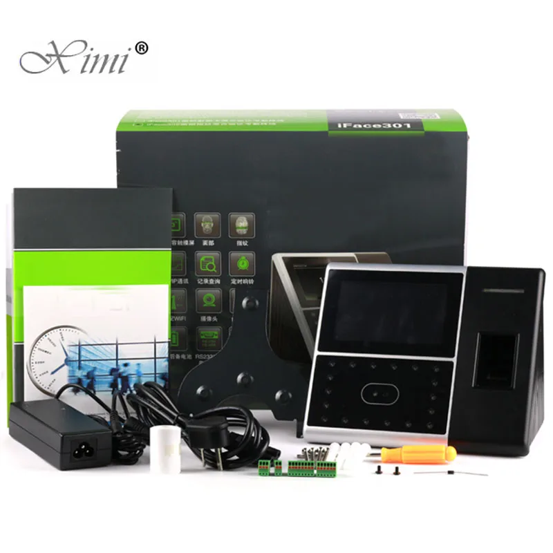 ZK IFACE302 лица + отпечатков пальцев посещаемость времени и контроль доступа 4