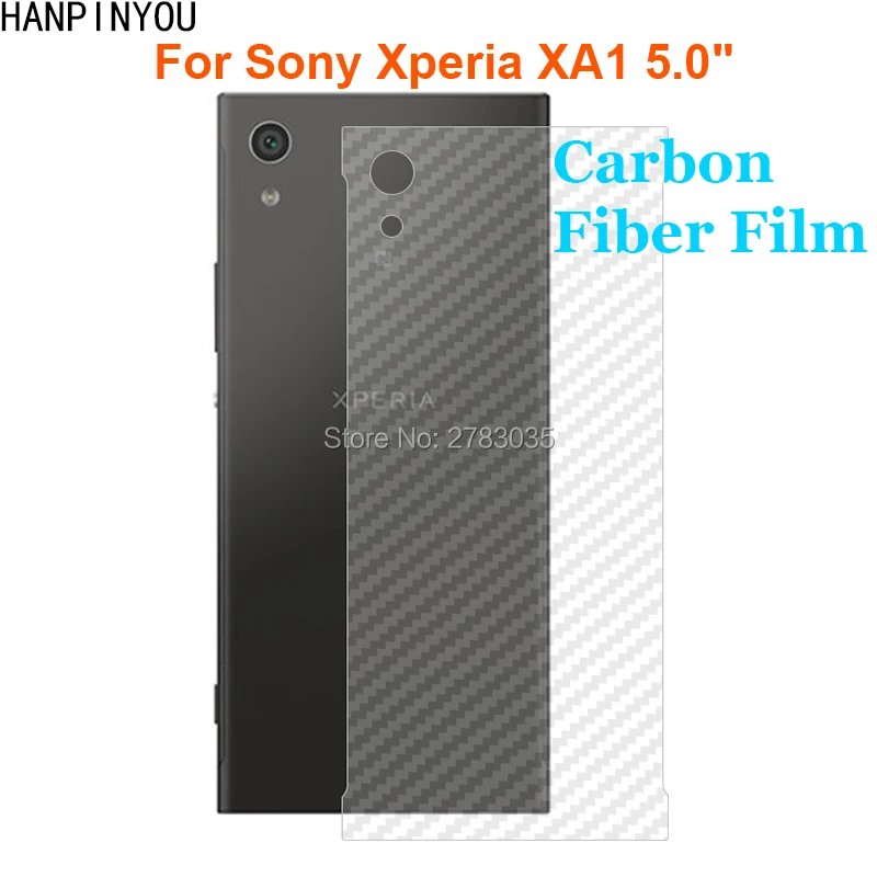 Для Sony Xperia XA1 / Dual G3112 прочная 3D защитная задняя пленка из углеродного волокна с