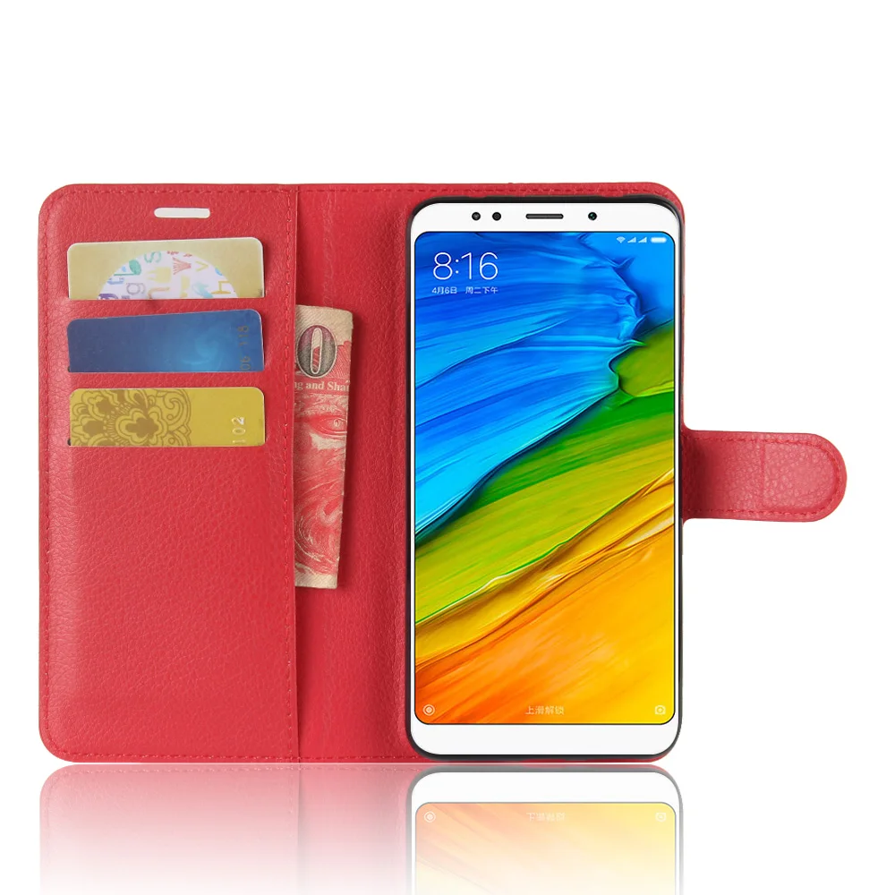 Чехол HM5plus для Xiaomi hongmi 5 Plus чехол-кошелек с отделением карт кожаный флип-кейс