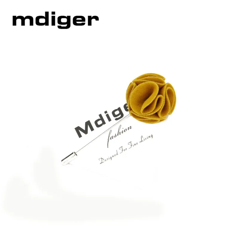 Mdiger красивая брошь с длинным штифтом мужские бархатные броши в виде цветка для