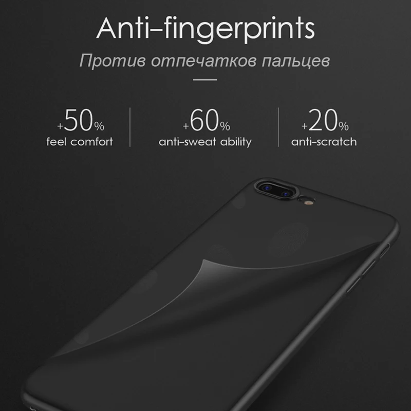 Роскошный чехол HOCO для телефона iPhone 8 Plus Ультратонкий 7 Жесткий Чехол из
