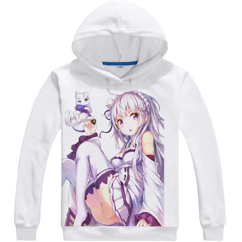 Повседневная рубашка с длинным рукавом повседневный топ надписью Re: ZERO Start in other