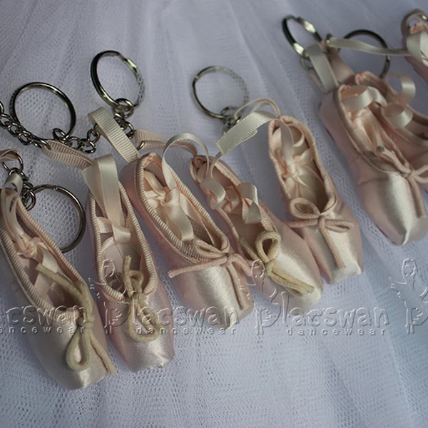 Satin Ballet Keyring Professional Pointe Shoe Key Ring Ballet Shoe Key Chain Wedding Souvenir Ballerina Coin Purse Birthday Gift images - 6