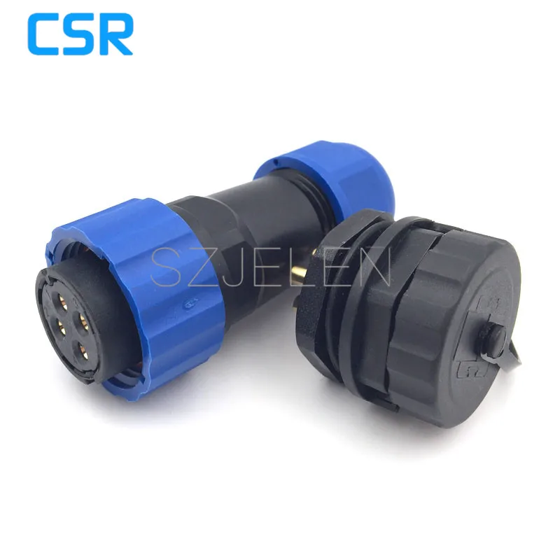 Водонепроницаемый 4 контактный разъем и розетка автоматическая электрическая