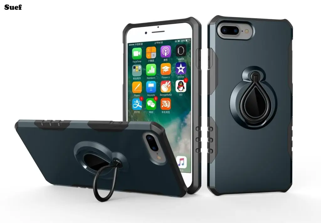 Чехол с поворотным кольцом для iPhone 7/7 plus чехол 7 чехлы телефонов iPhone7plus iPhone7