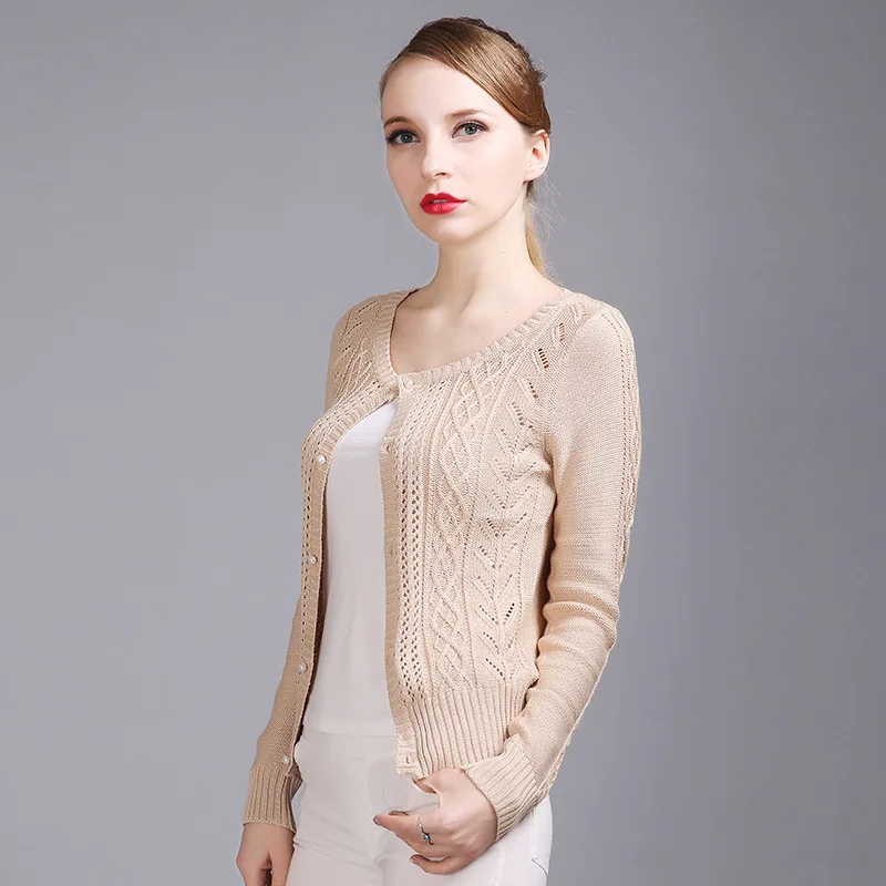 Joy Capita Open Chest Women Cardigan Sweater 2017 Winter Knitting Full Sleeve Casual Plus Size Sweaters |