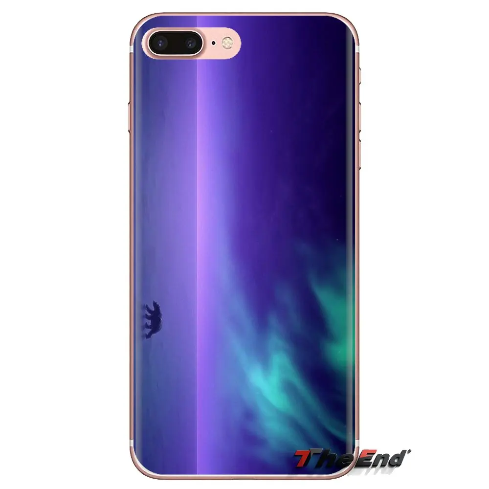 For Samsung Galaxy J1 J2 J3 J4 J5 J6 J7 J8 Plus 2018 Prime 2015 2016 2017 TPU Case Cover Polar Bear Wallpaper in Northern Lights |