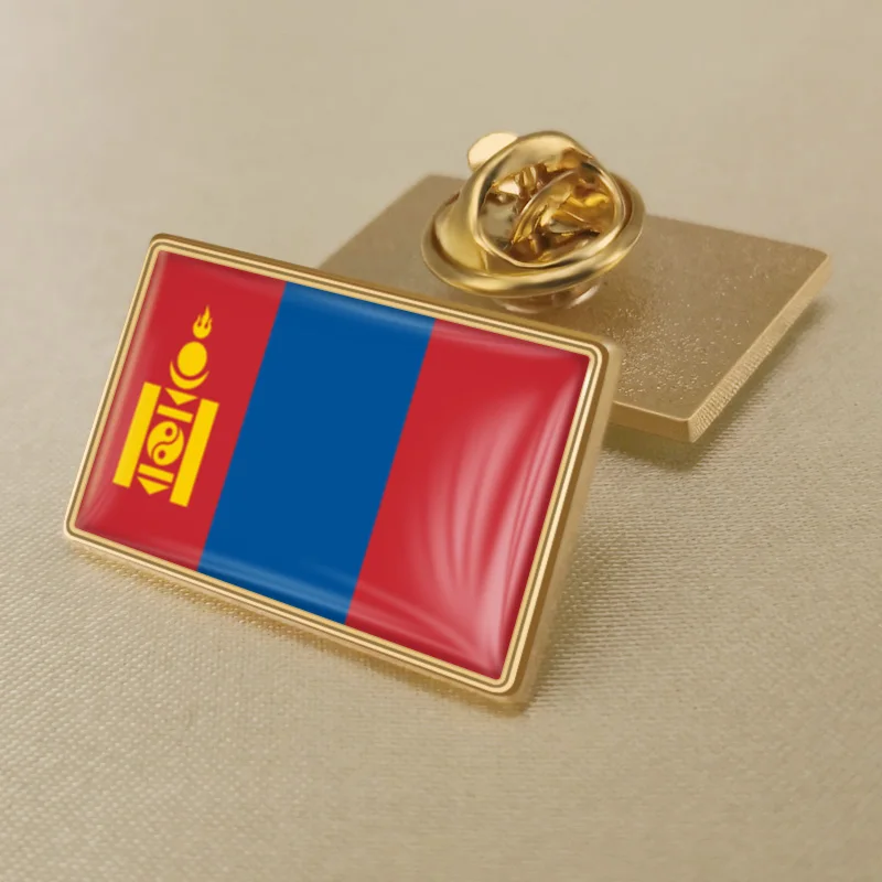 Герб Монголия Монголии карта национальный флаг эмблема брошь значки нагрудные