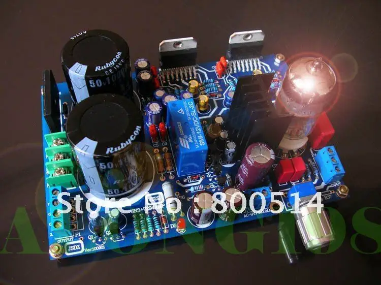 Комплект усилителя мощности DIY Hi Fi трубка 6N3 усилитель TDA7294 80 Вт + стерео