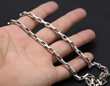 men jewelry 925 sterling silver chocker necklace long necklaces chain gift man 5mm | Украшения и аксессуары