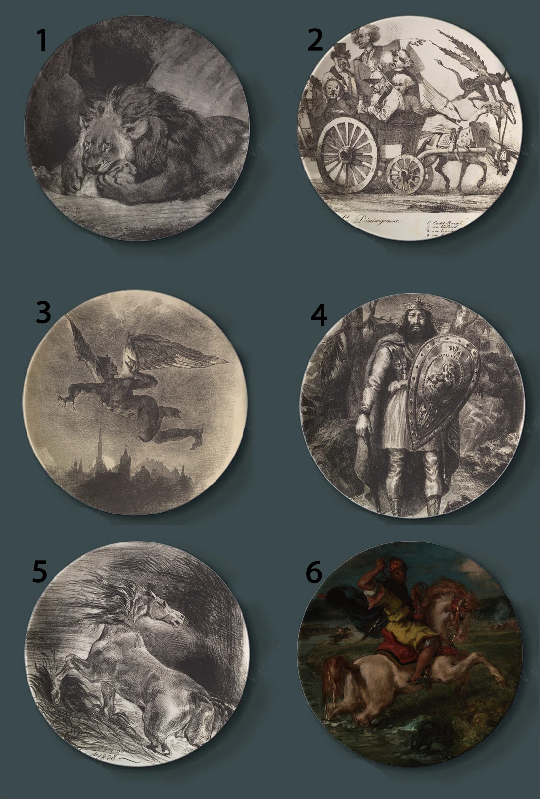 Delacroix Лодка на ветру и искусственная керамическая домашняя декоративная