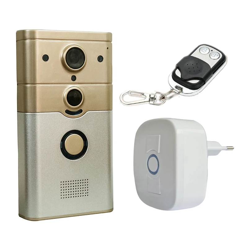 Беспроводное кольцо дверного звонка семейная видеокамера Wi Fi IP 720P ИК Ночное