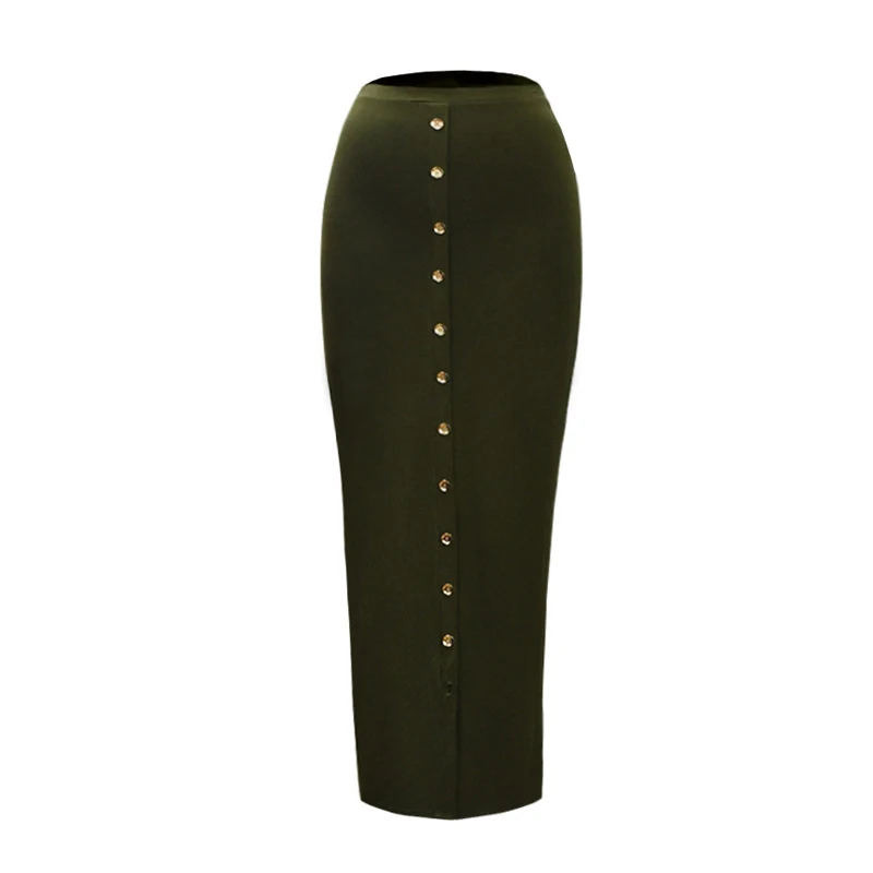 Размера плюс летняя стильная юбка Ropa Mujer Moda Осень Длинная с высокой талией Bodycon в