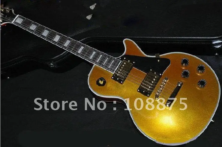 Оптовая продажа E черный обычай Guitar100 % отличное качество | Спорт и развлечения