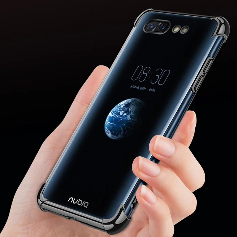Чехол для ZTE Nubia X 6 26 '✽ лазерная подушка безопасности с металлическим