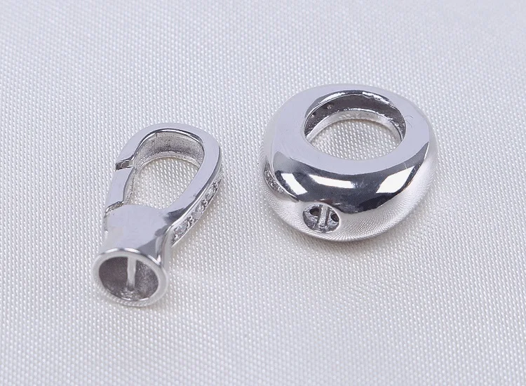 Серебро 925 формы Сердца пряжка Разъем Ювелирных Изделий для DIY Ожерелье Браслет
