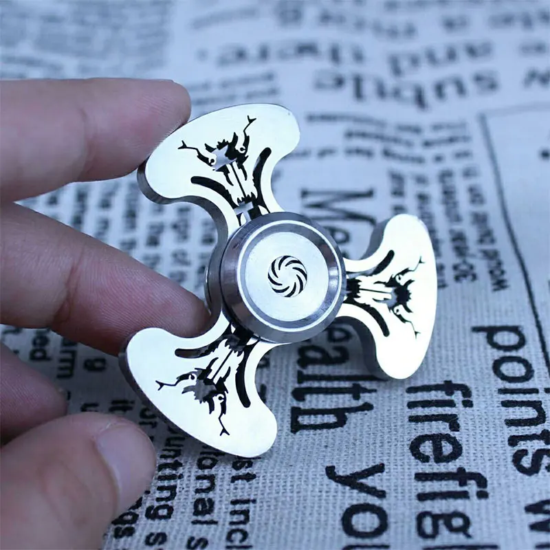 Кровожадный охотничий кончик пальца из нержавеющей стали Гиро фиджет Спиннер