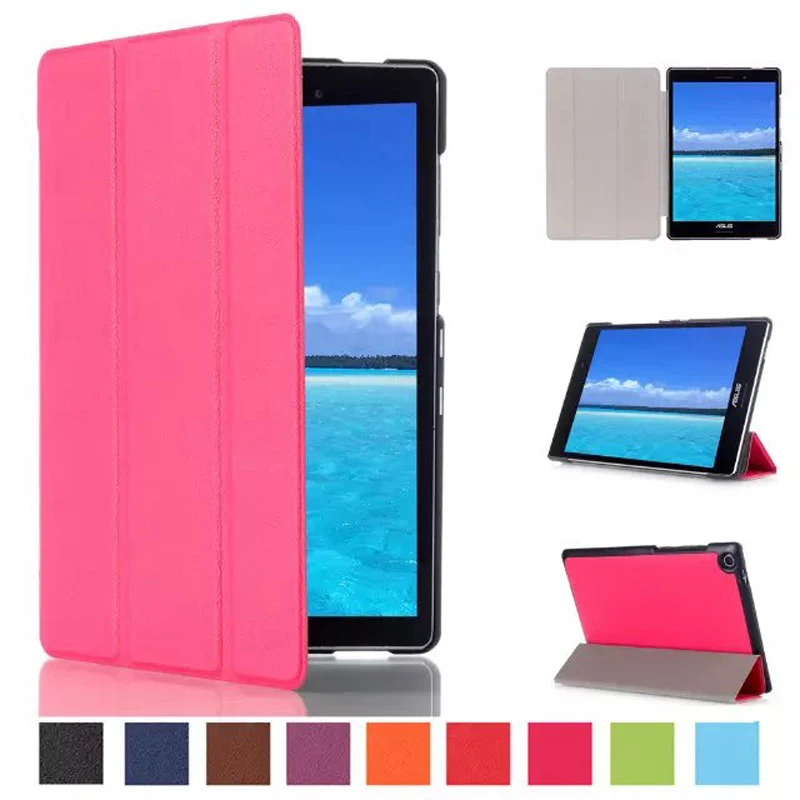 Ультратонкий чехол книжка из искусственной кожи с подставкой для ASUS Zenpad S 8 0 Z580