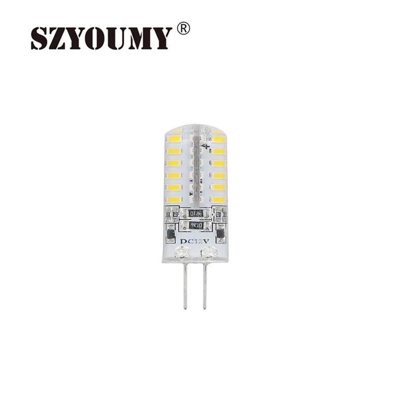 SZYOUMY G4 Базовая 48 Светодиодный ная лампа высокой мощности SMD3014 DC 12V белый/теплый