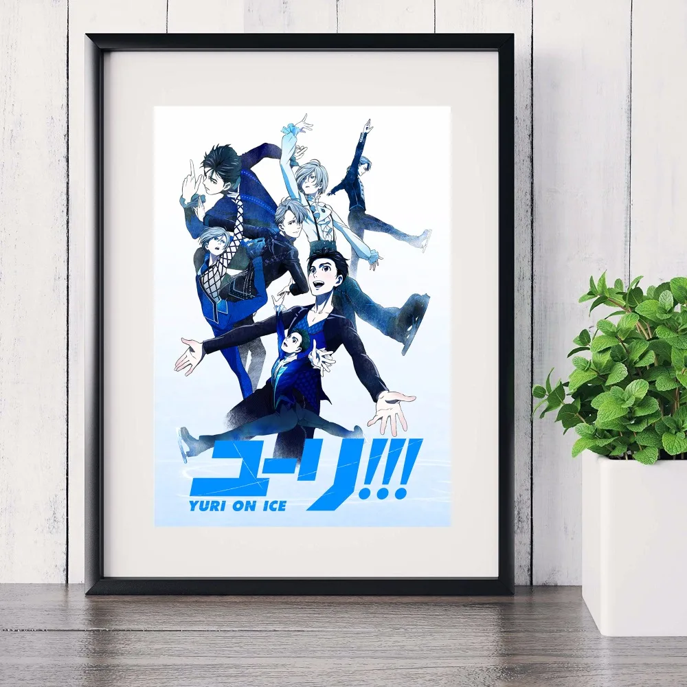 Yuri On Ice аниме современный постер художественные настенные картины шелковая ткань