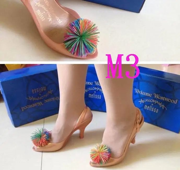 Melissa brushy Women's plastic jelly high-heel shoes M456 | Обувь
