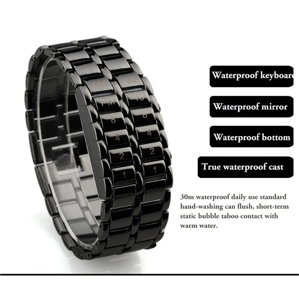 Addies Новый светодиодный дисплей светящиеся спортивные часы Deluxe роскошные