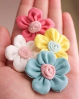 accessories lovers accessories sweet little flower fabric brooch corsage female