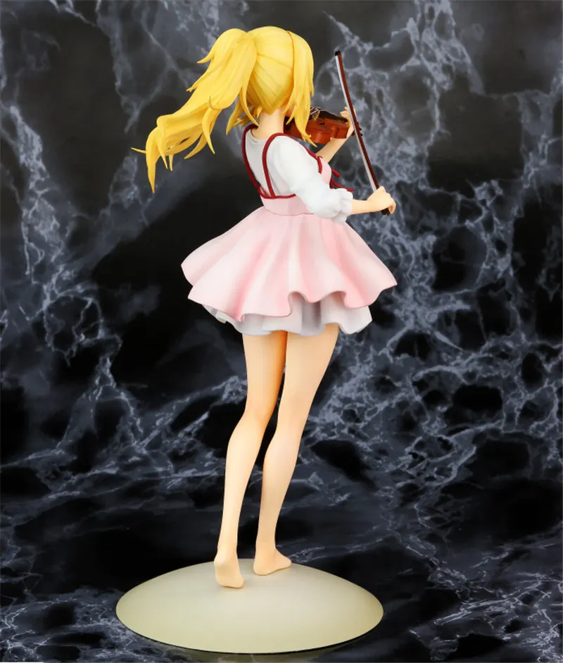 23 см ваша лежа в апреле Kaori Miyazono скрипка фигурка Аниме Кукла ПВХ Новая коллекция