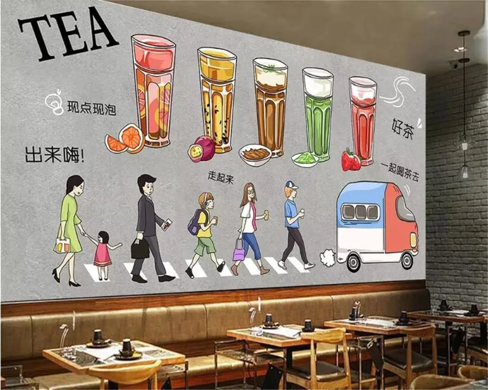 3d muralCustomized Европа и Америка фото обои настенные наклейки послеобеденный чай