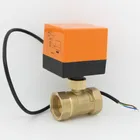 AC24V Электрический шаровой кран холодной и горячей водыводяной партепло газ 2 способ латунный моторизованный шаровой клапан электрический привод DN15 - DN32