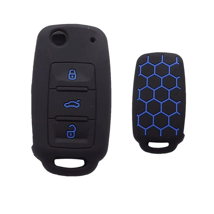 Xinyuexin 3 кнопочный ФОБ для VW Passat Polo Golf Touran Bora Smart Key Shell Protector Holder | Автомобили и