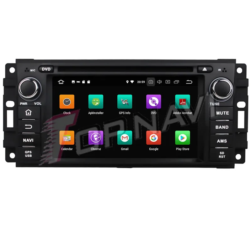 TOPNAVI 6 2 ''Android 9 0 DVD Авто GPS плеер для Jeep Sebring 300C Grand Cherokee Компас Wrangler путешествие 2010