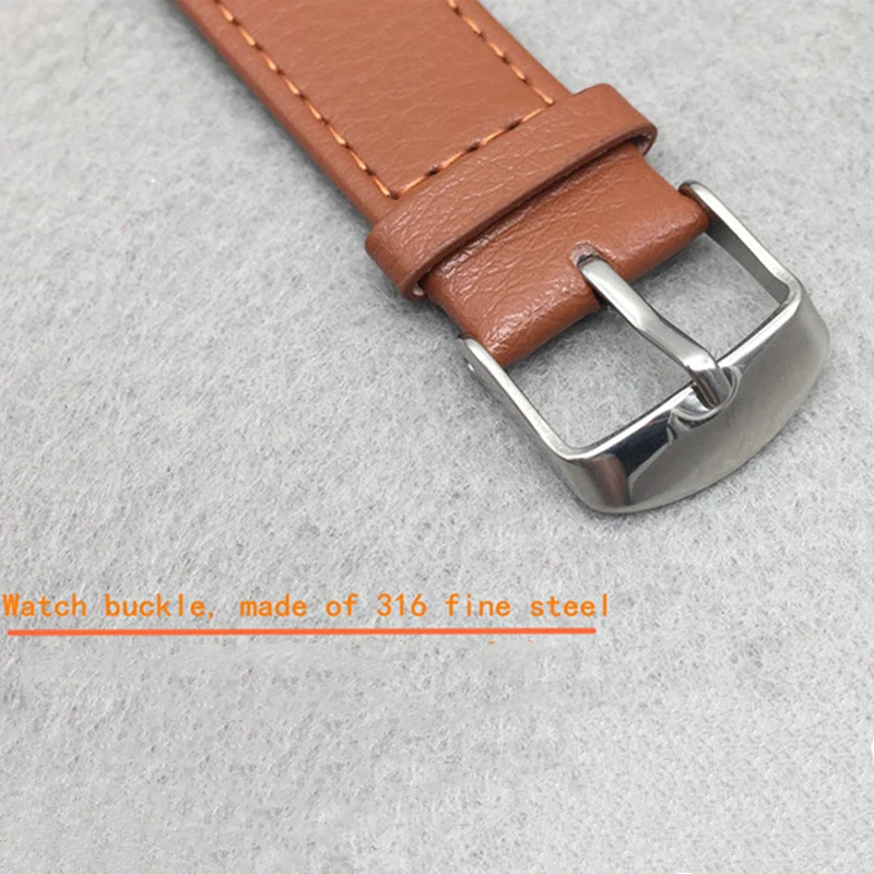 Натуральная кожа Смотреть Straps14mm 16 мм 18 мм 20 мм 22 мм черный темно-коричневый Для женщин Для мужчин корова кожаный ремень часы группа ремень с пряжкой