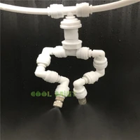 s150 misting system reptile fogger nozzles with 2 head 360 degree rotating for terrarium humidity