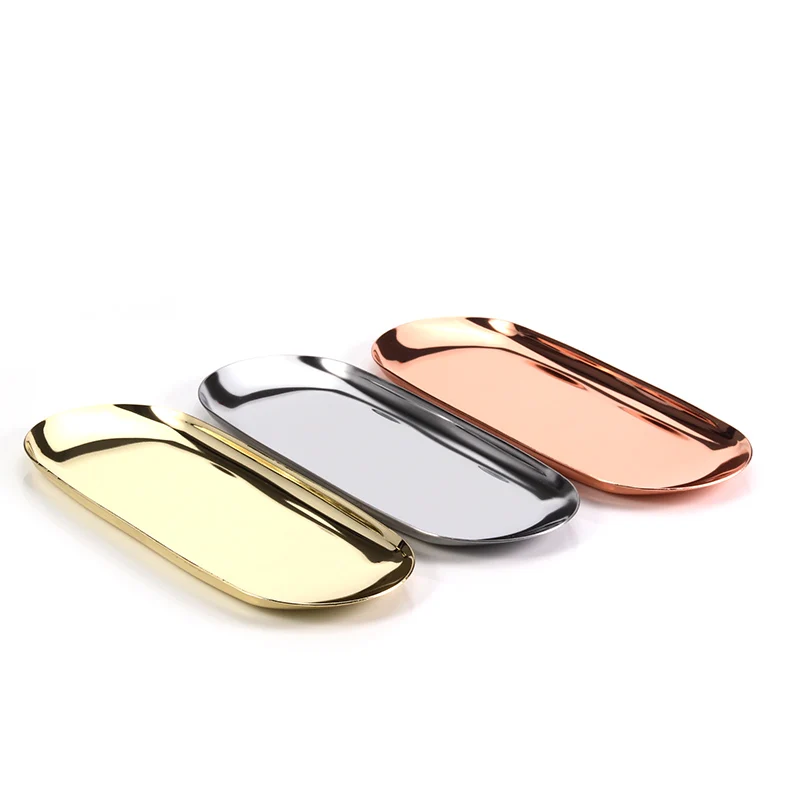 Сверхмощный Нержавеющая сталь Полотенца поддон для хранения тарелка Чай Лоток