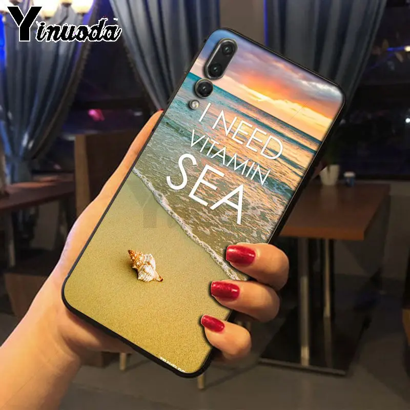 Yinuoda Летний чехол для телефона с голубым небом и пляжем Huawei nova 3i P20Lite P10 Plus Mate10 Mate20