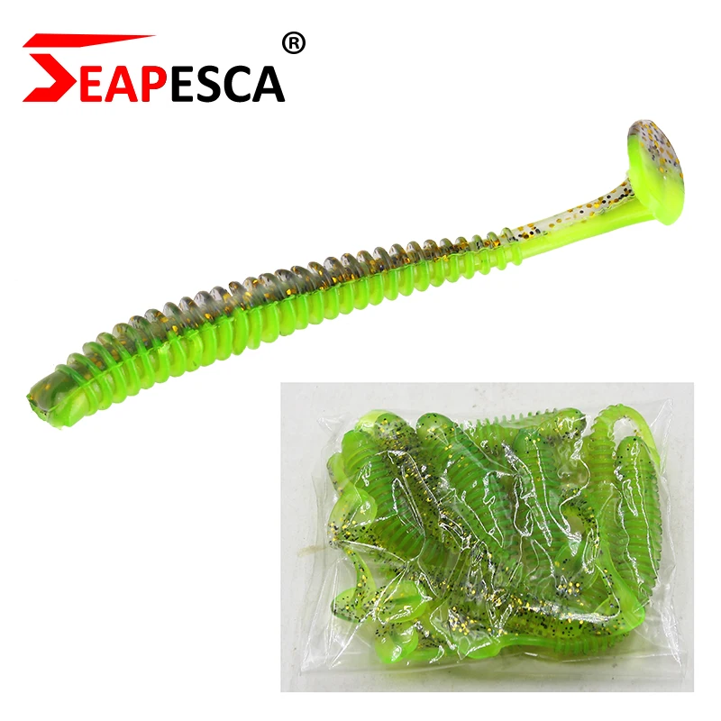 SEAPESCA 10 шт./партия рыболовная приманка двойные цвета 75 мм 2 1 Г ударная Свинг