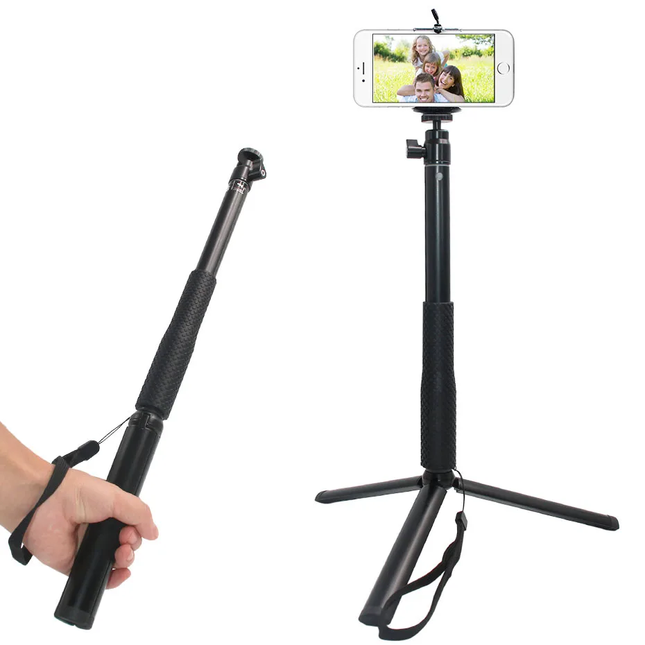 Ручной штатив для селфи камеры монопод подставка iPhone 8 plus палка Экшн камера Gopro Hero