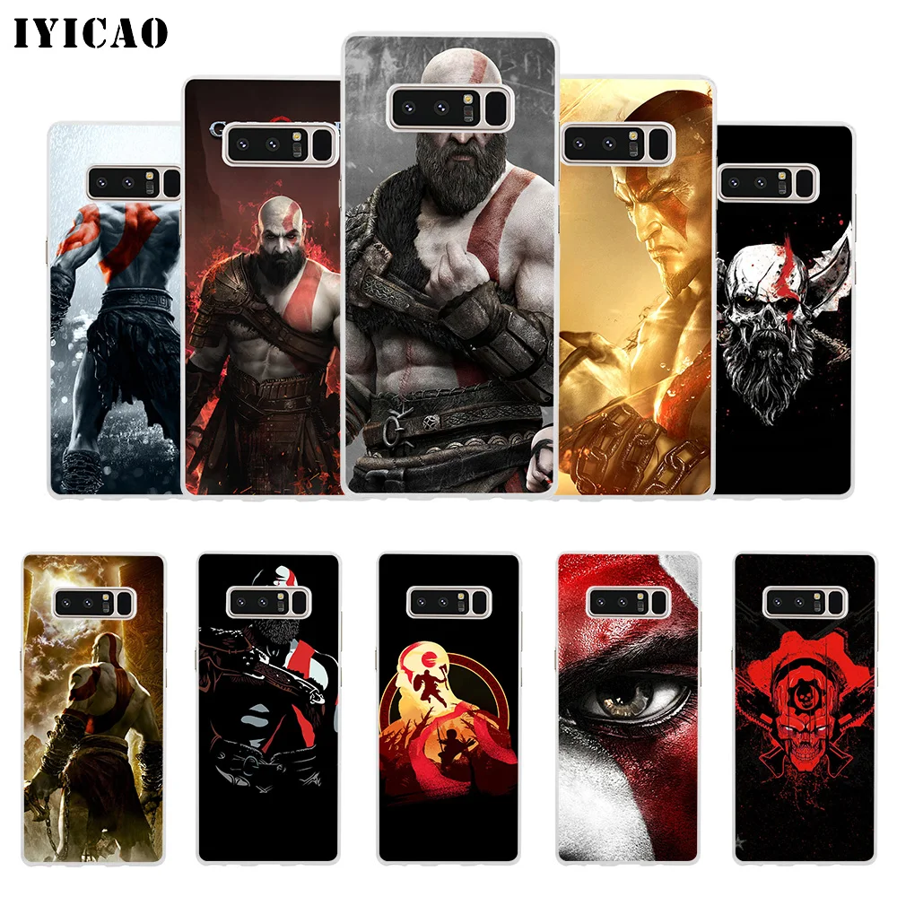 Мягкий силиконовый чехол для телефона IYICAO God Of War Samsung A5 A6 Plus A7 A8 A9 J3 J5 J7 Note 8 9 TPU |