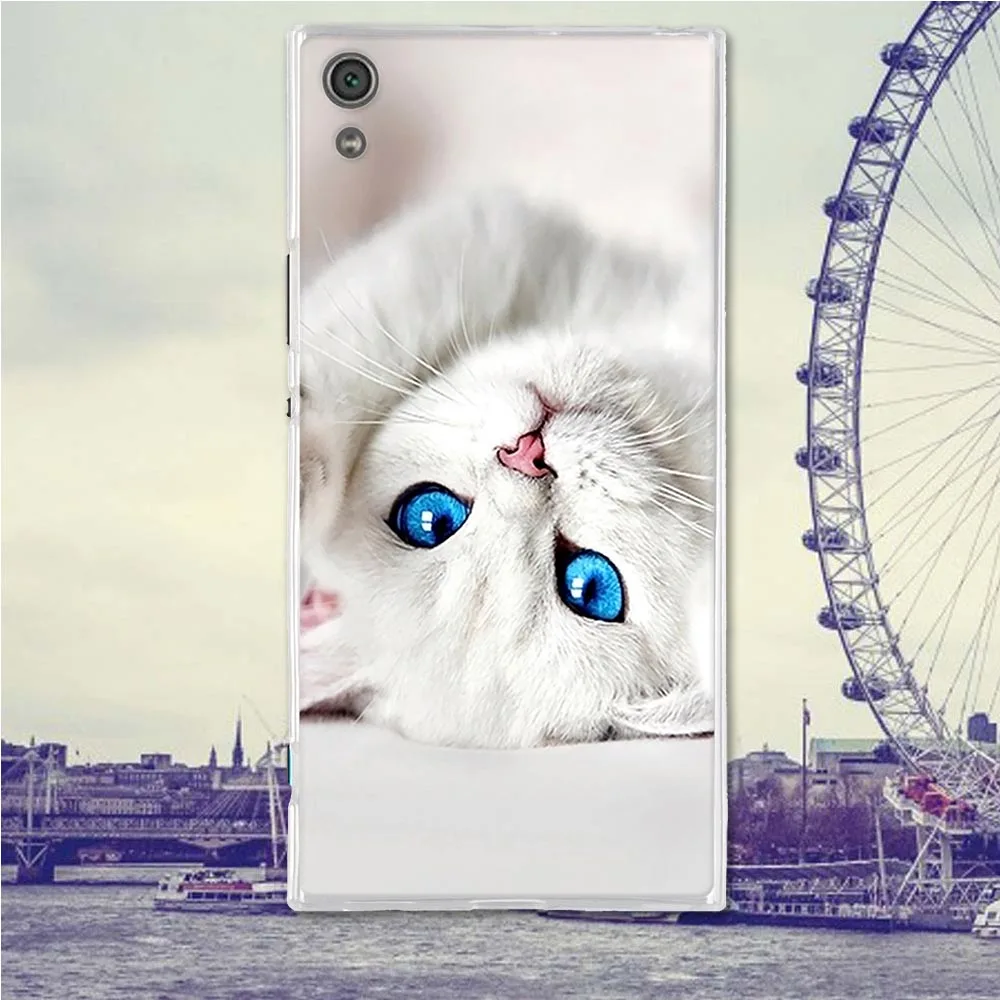 Чехол с рисунком для Sony Xperia XA1 Ultra 6 0 &quotмилый кот TPU чехлы телефонов G3221 G3223 чехол |