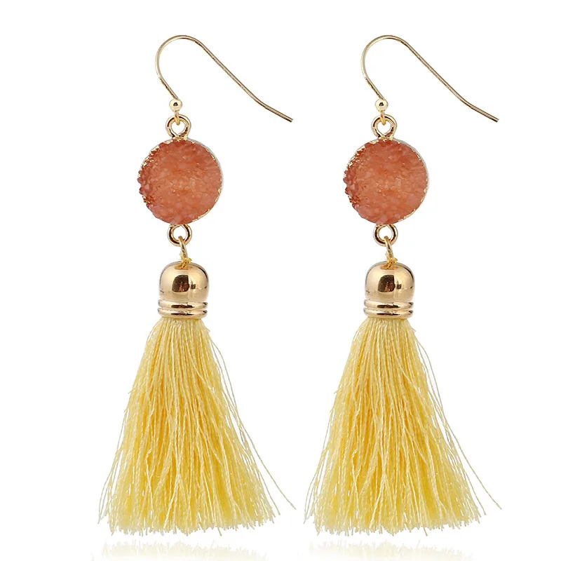 Модные ювелирные изделия ручной работы разноцветные полимерные серьги с