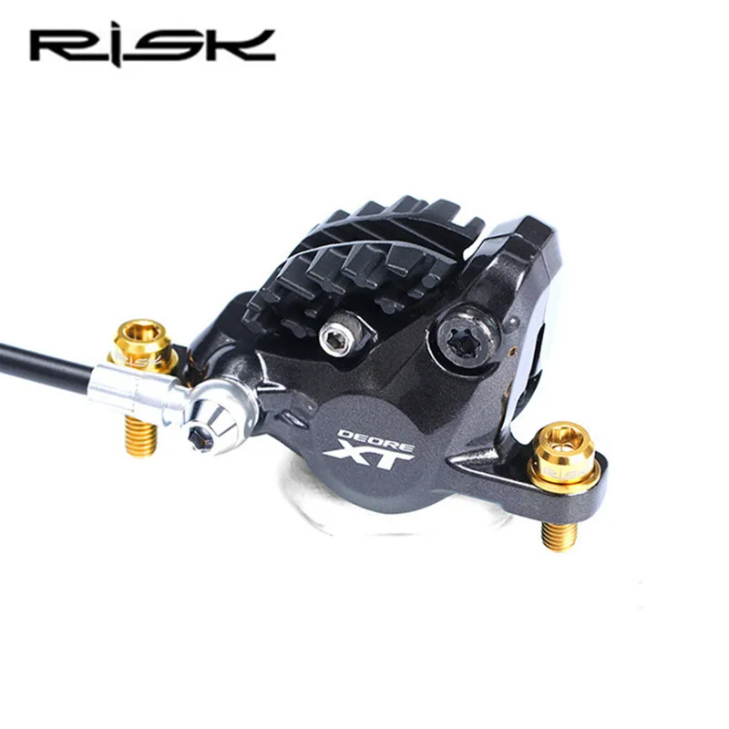 RISK велосипед титан M6x18 с вогнутой прокладкой дисковый тормозной зажим устройство