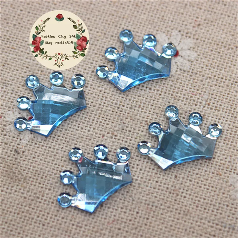 100pcs 14*18mm Kawaii Acrylic Crown Charm DIY Christening Communion Baby Shower decoration scrapbooking | Дом и сад