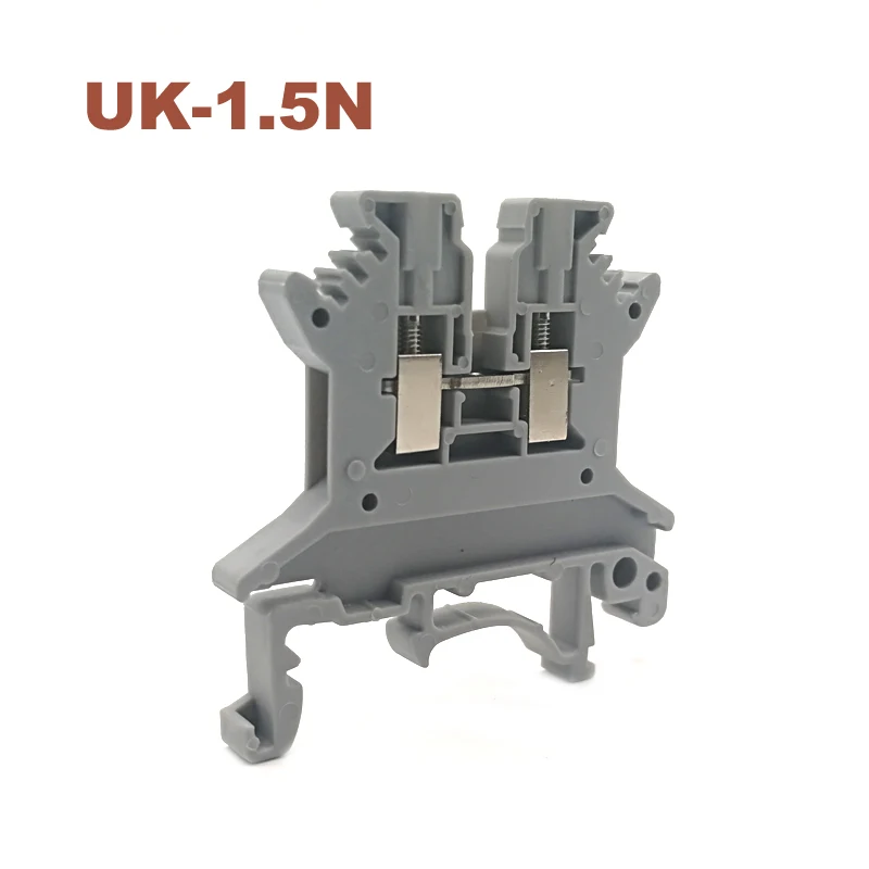 Din рейка клеммные блоки UK 1.5N винтовой тип провода электрические клеммы блок