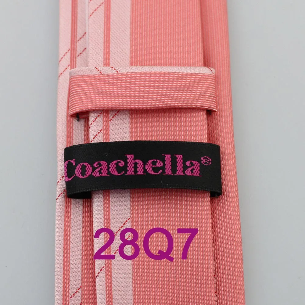 Галстуки Yibei Coachella коралловый розовый галстук узкие галстуки Gravata Seda