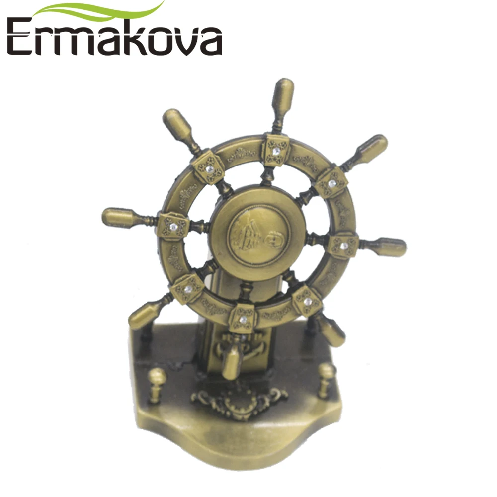 ERMAKOVA металлический Ретро корабль модель рулевого колеса рыбалка стоящий руль