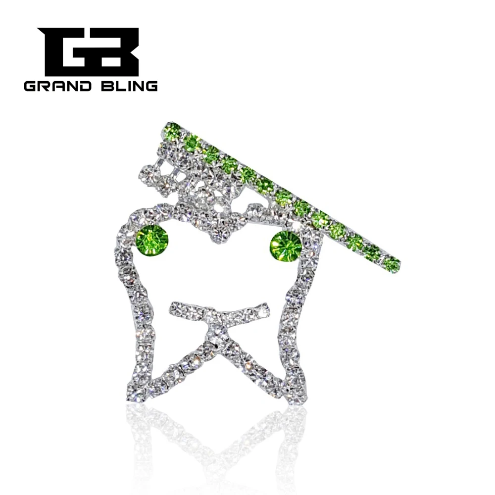 

GRANDBLING Unique Design of Crystal Brooch Pin for International Teeth-loving Day&Teeth Doctors